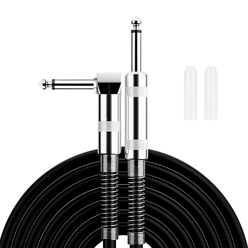 10‑Foot 1/4‑Inch Straight to Right‑Angle Guitar/Bass/Electric Mandolin Power Cable with Protective Case