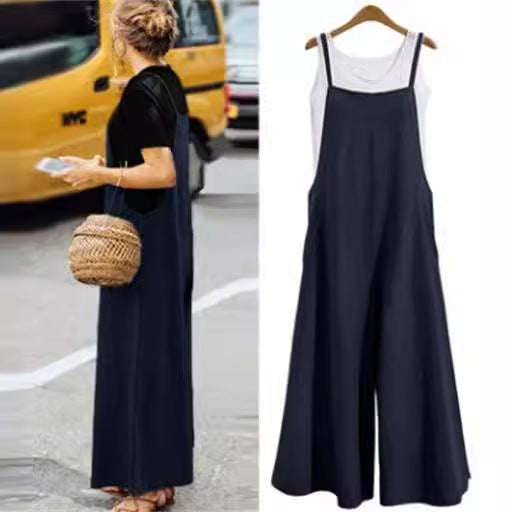Women's Casual Minimalist Strap Jumpsuit