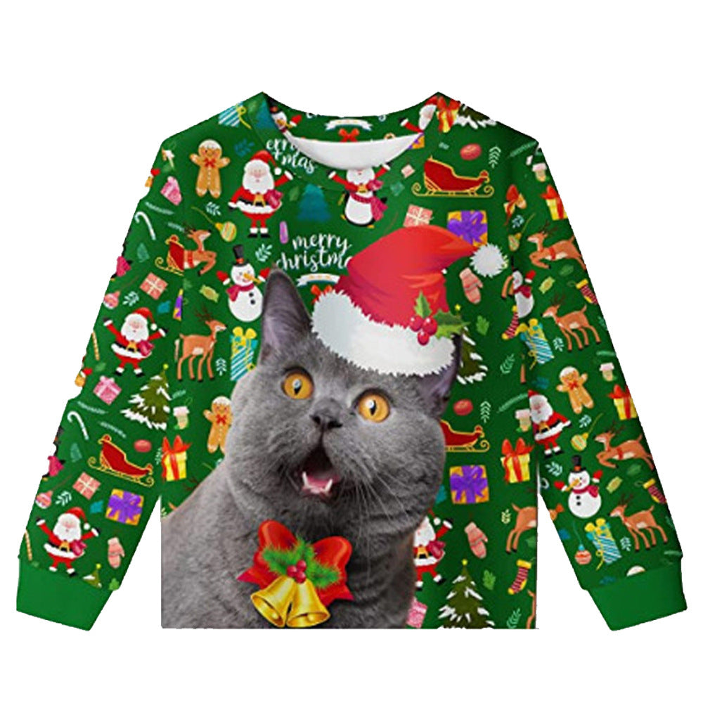 Men's Cute Animal Knit Pullover Sweatshirt