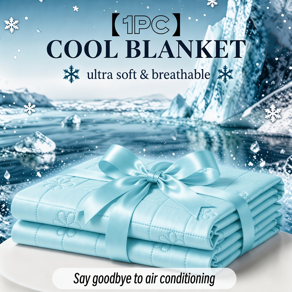 Summer Cooling Blanket – Single Piece, Bamboo Fiber, Double‑Sided Cooling Fabric