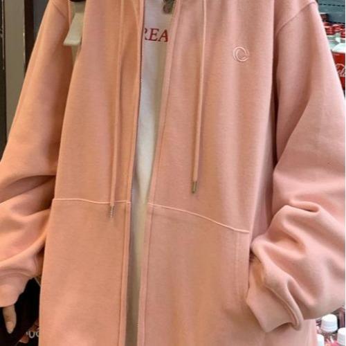 Casual Loose Fit Petite Hoodie Coat for Autumn