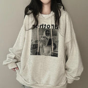 Korean 3D Fleece-Lined Hooded Sweater for Women