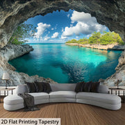 Extra large beach canvas wall hanging for living room seascape decor