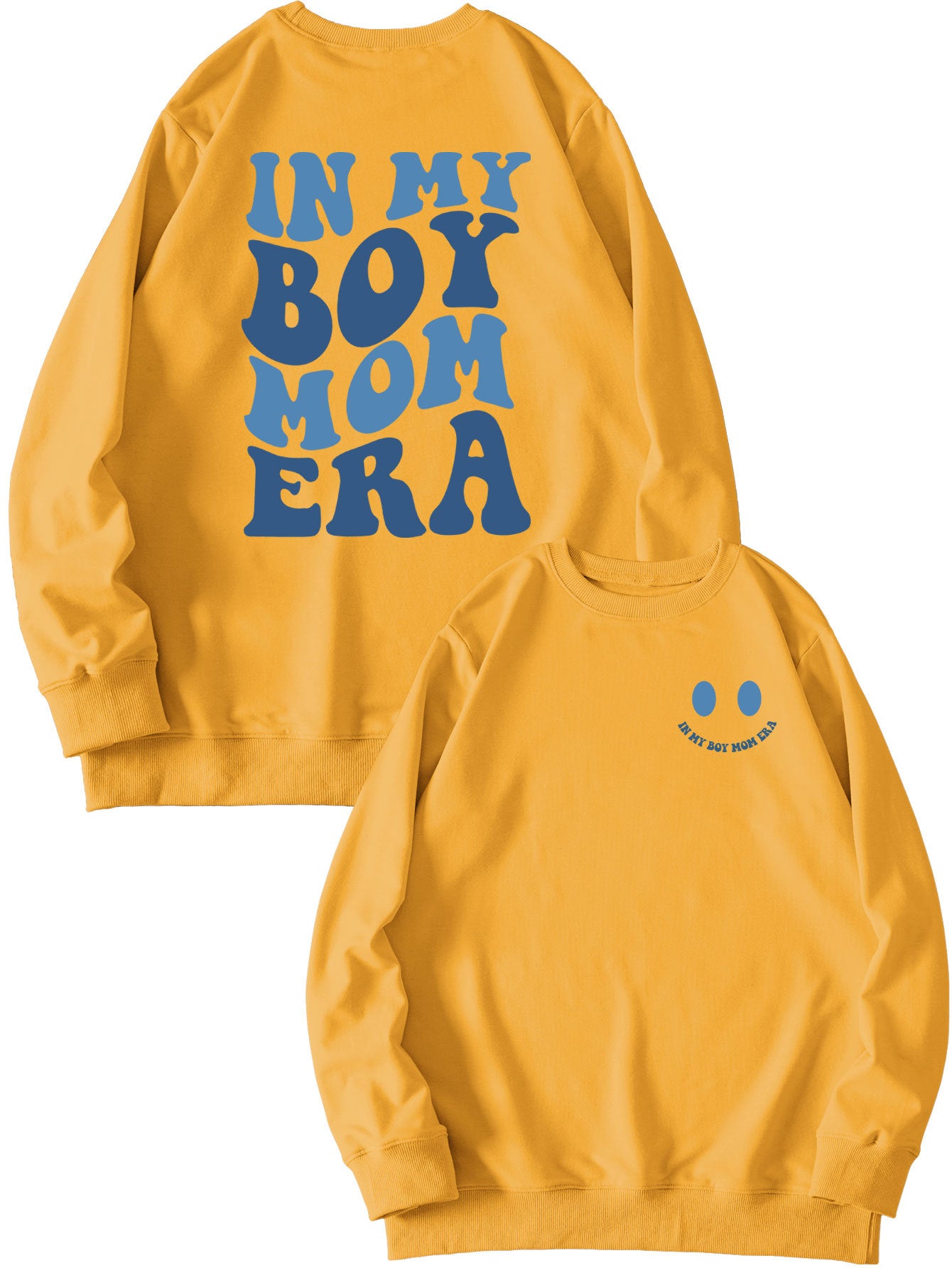 Cozy Double-Sided Printed Long-Sleeve Pullover Sweatshirt