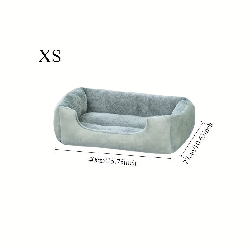 Thickened Warm Dog Bed 1pc Thickened Warm Dog Bed  Soft Comfortable Non-collapse Pet Bed For All Seasons  Medium Small Large Dogs Multi-size Options
