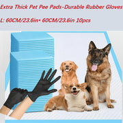 Extra Thick Pet Urine Pads with Black Nitrile Gloves – Multiple Sizes, Cost‑Effective Bundle