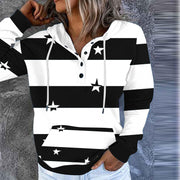 Cozy Button Long Sleeve Sweater for Women