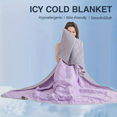 Extra Large Cooling Blanket - Ultra-Soft Breathable Bedspread for Hot Sleepers