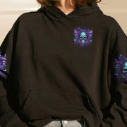 Women's Plush Velvet Printed Hooded Sweatshirt