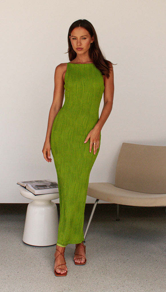Backless Figure-Hugging Halter Long Maxi Dress