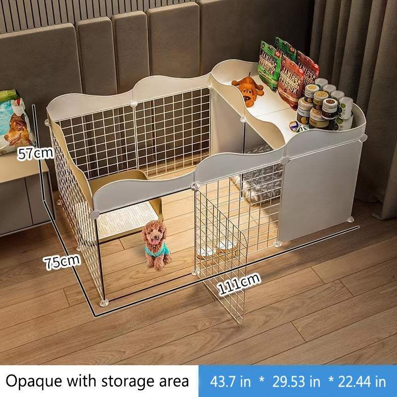 Multifunctional Pet Pen Easy To Install Pen For Home Pet Pen With Bedroom Design For Small Dogs Medium Sized Dogs