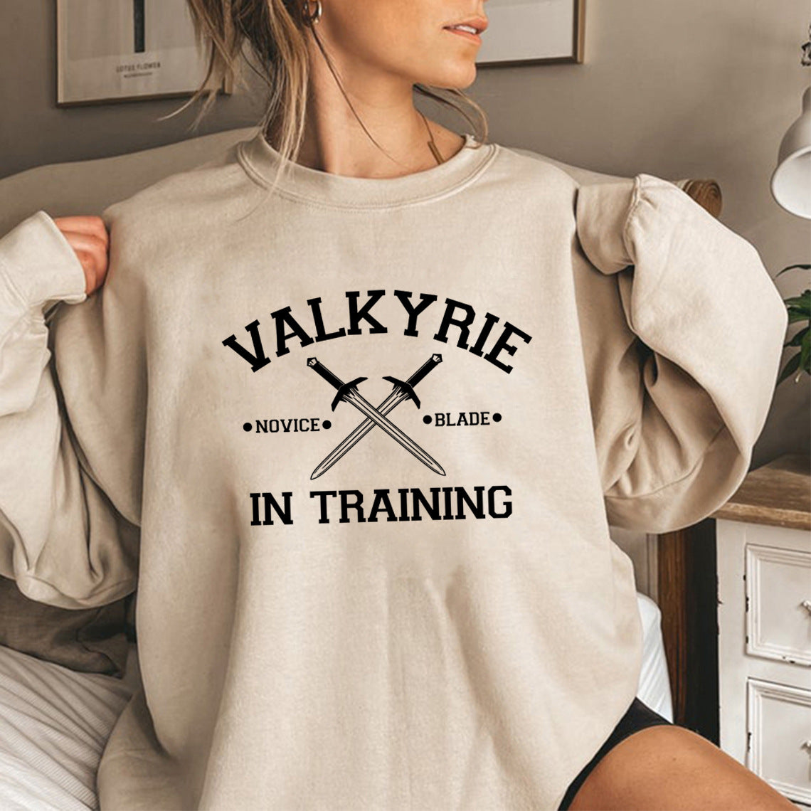 Valkyrie in Training Bookish Graphic Sweatshirt