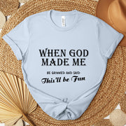 Loose-Fit Summer Cotton T-Shirt – Unisex Short Sleeve, Round Neck