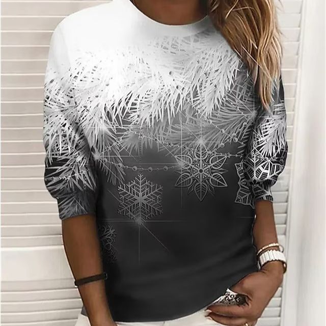 Festive 3D Christmas Long-Sleeve Pullover Sweater