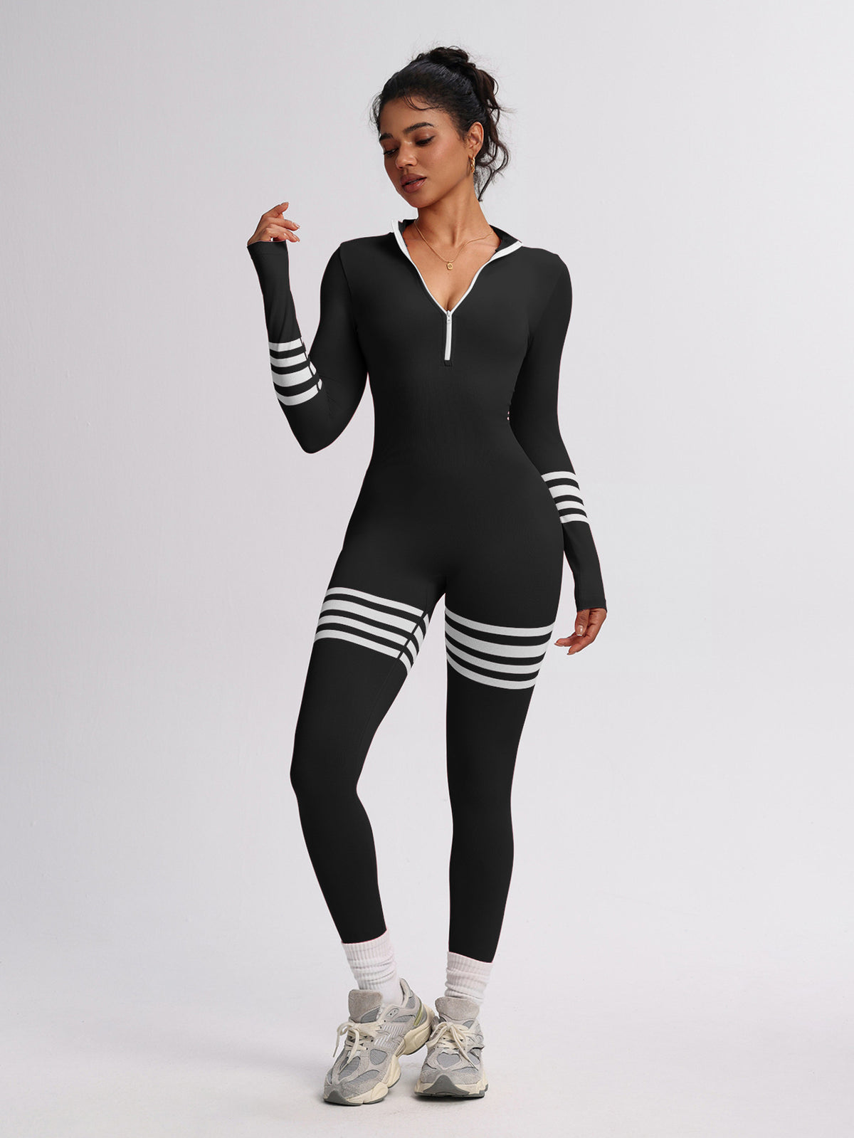 Women's Active Long-Sleeve Sports Romper