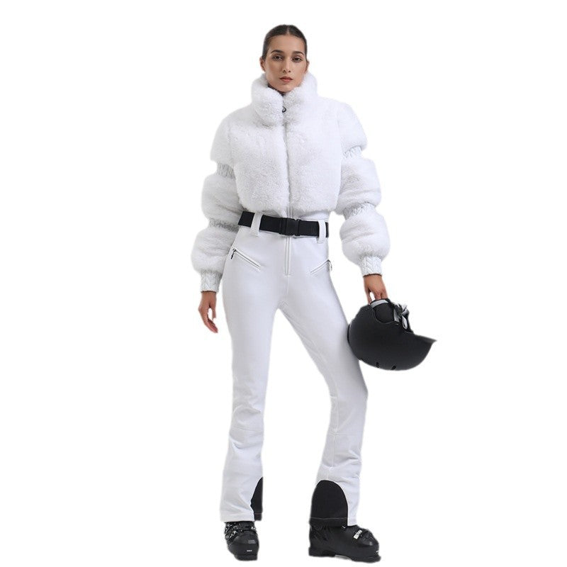 Women's Waterproof Windproof One-Piece Winter Ski Suit