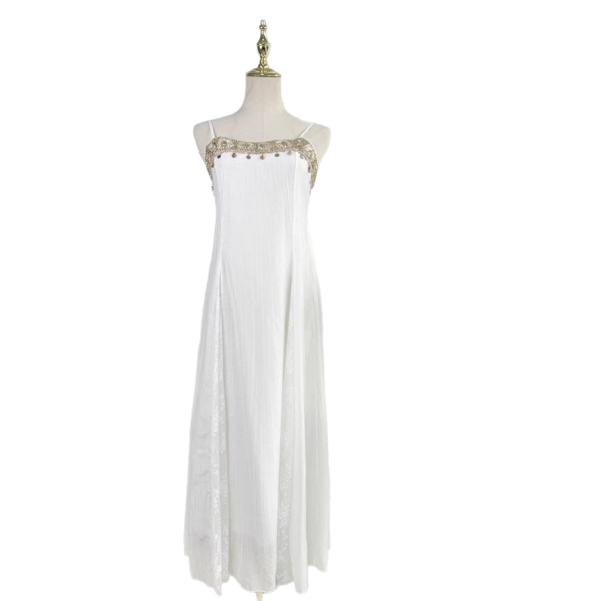 Women's Fashion Loose Lace-panelled Strap Dress