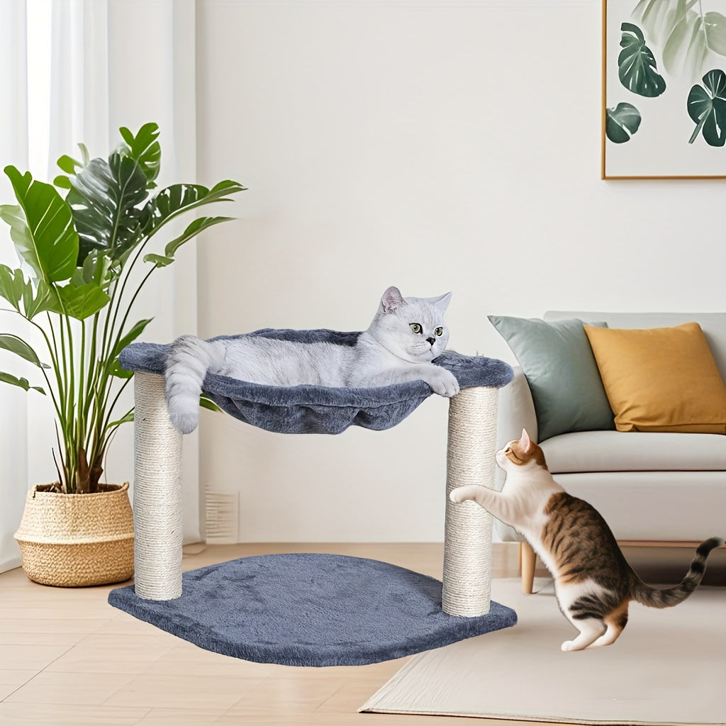 Multi-Level Cat Tree Tower With Plush Perches, Sisal Scratching Posts & Cozy Cave - Sturdy Cat Condo With Hunting Toys, -Tip Base & Easy Assembly For Indoor Cats/Kittens - 2-Story Cat Furniture Wit...
