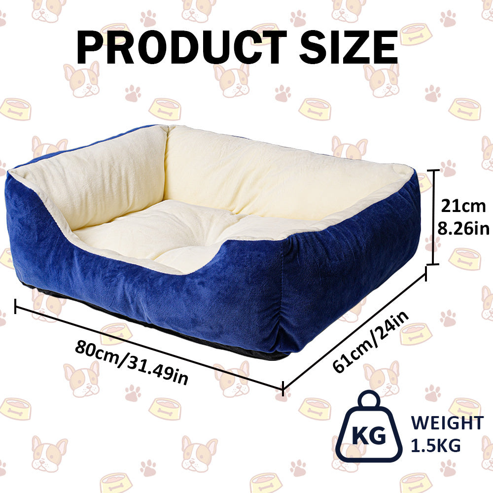 Luxurious Dog Bedrectangle Dog Bed All Size Dog, Ultra-soft Luxurious Dog Bed Kennel  Plush, Bite-resistant, Dirt-proof, Comfort,durable Pet Bed With Anti-slip Bottom