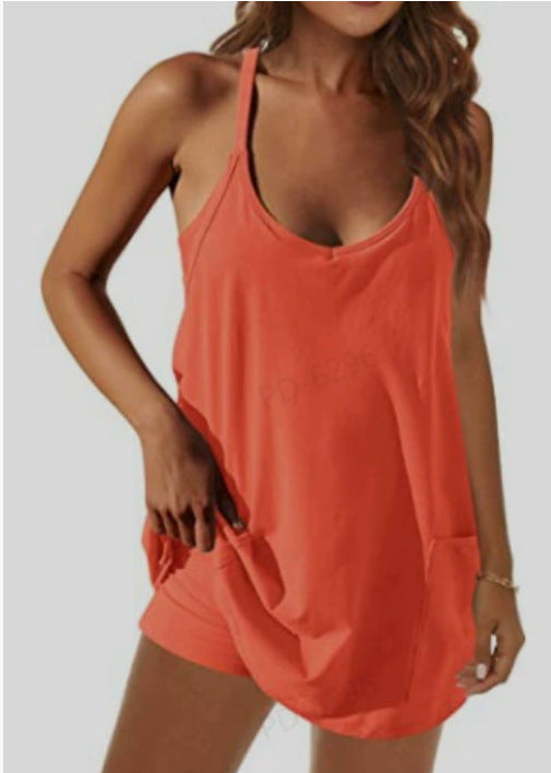 Women's Casual One-Piece Romper Shorts Jumpsuit