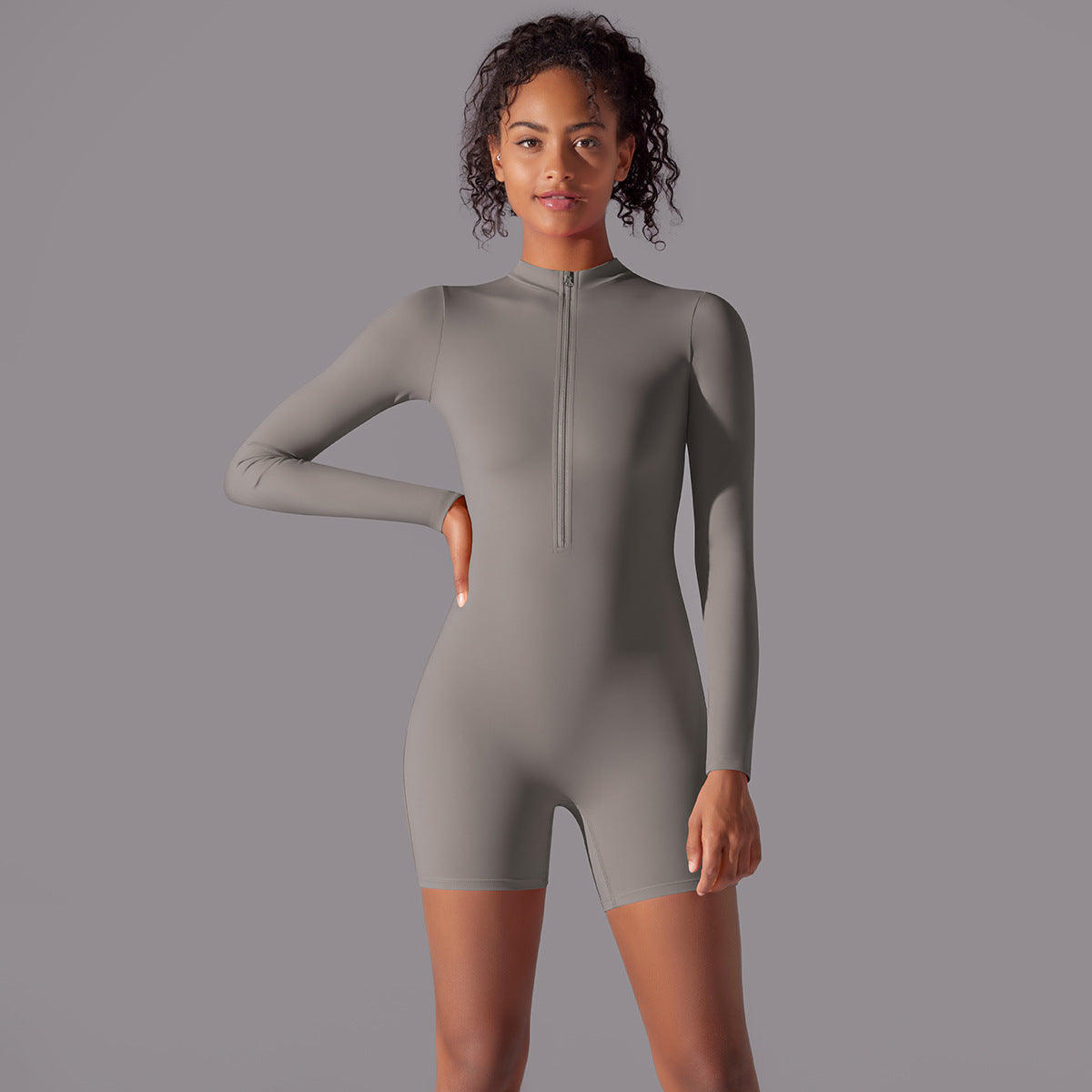 Long Sleeve Fitness Jumpsuit for Dance & Sports