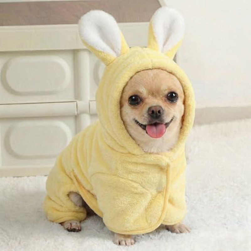 Super Absorbent Pet Bathrobe for Small Dogs & Cats