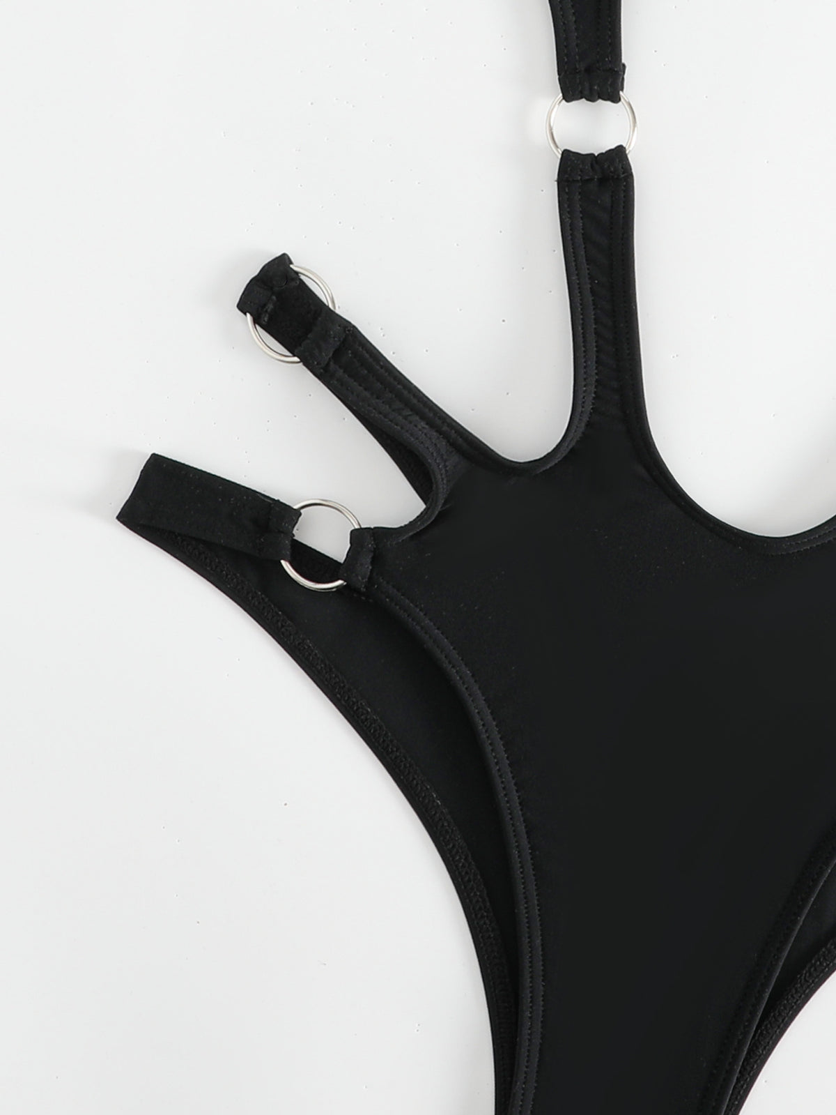 Women's Solid Color Ring One-piece Swimsuit Sexy Bikini