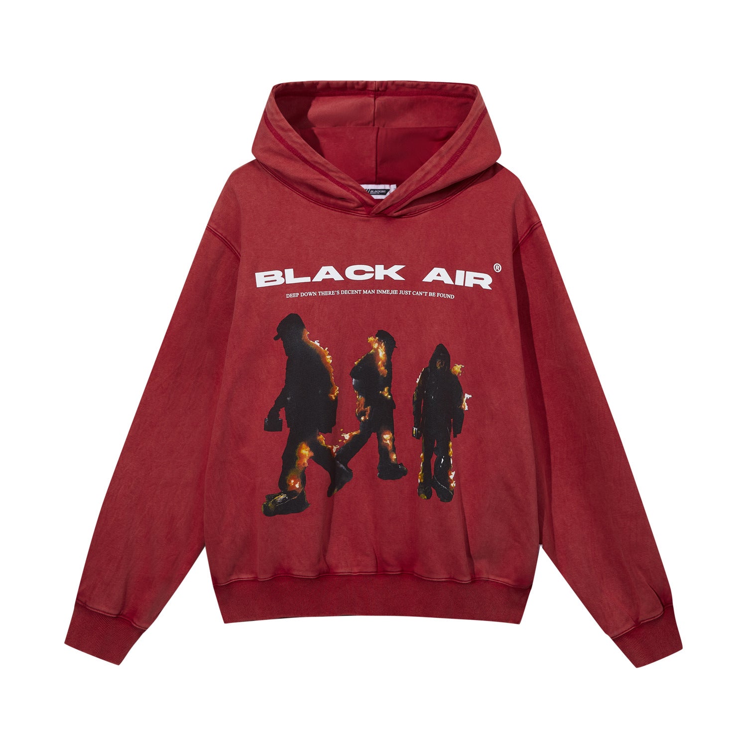 Men's Flame Streetwear Pullover Sweater