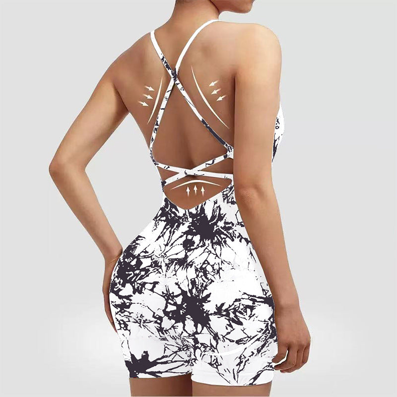 European And American-style Vest-style Yoga Bodysuit