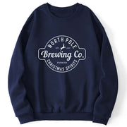 Cozy Printed Brushed Women's Round Neck Sweater