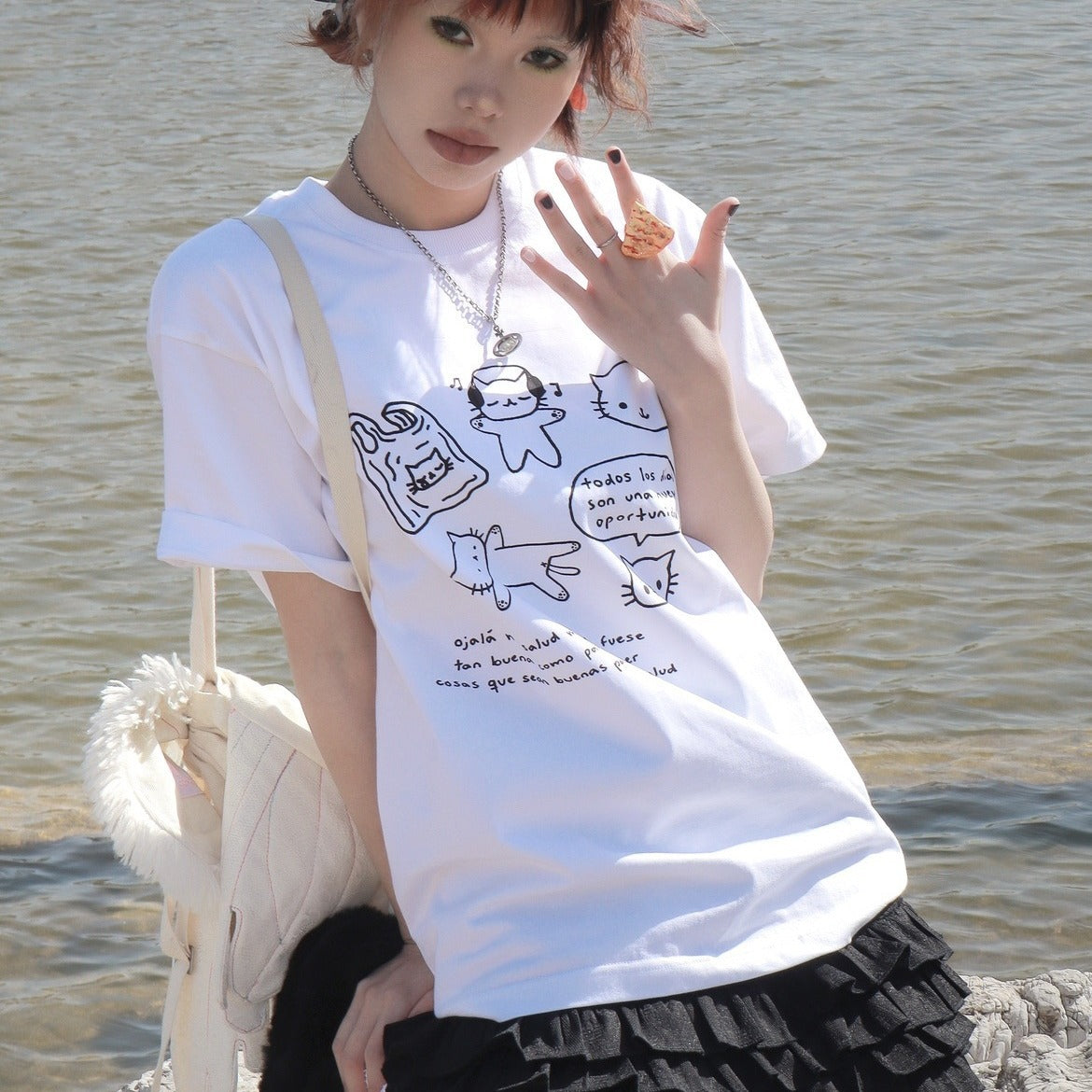 Lightweight White Cotton T-Shirt – Perfect for Summer