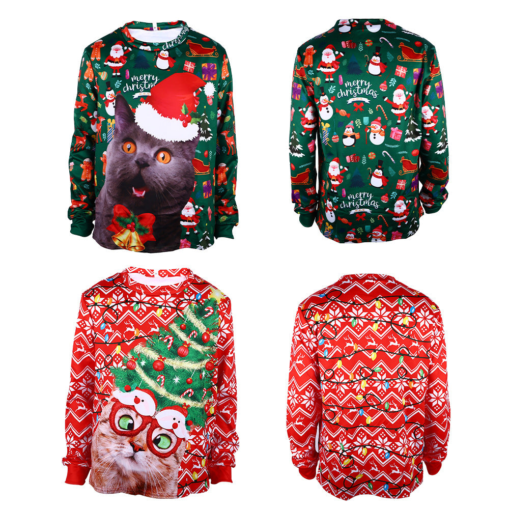Men's Cute Animal Knit Pullover Sweatshirt