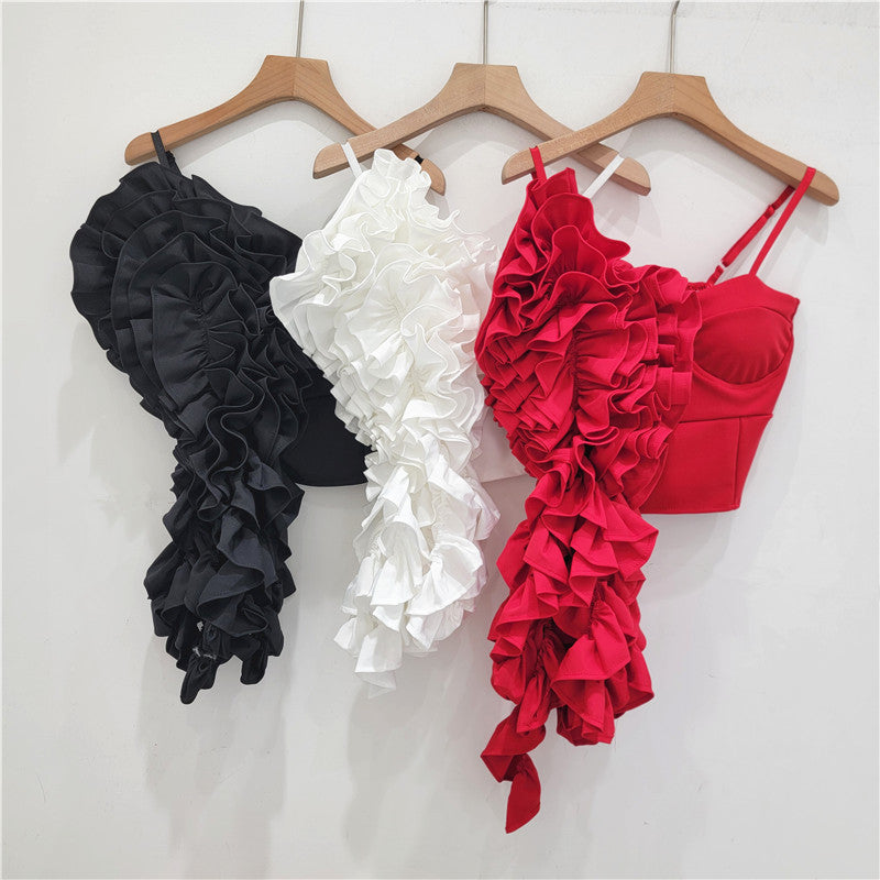Handmade Flower Bandeau Top for Women