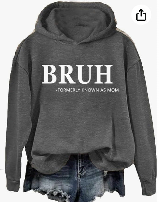Women's Fashion Printed Casual Hooded Long Sleeve Sweater