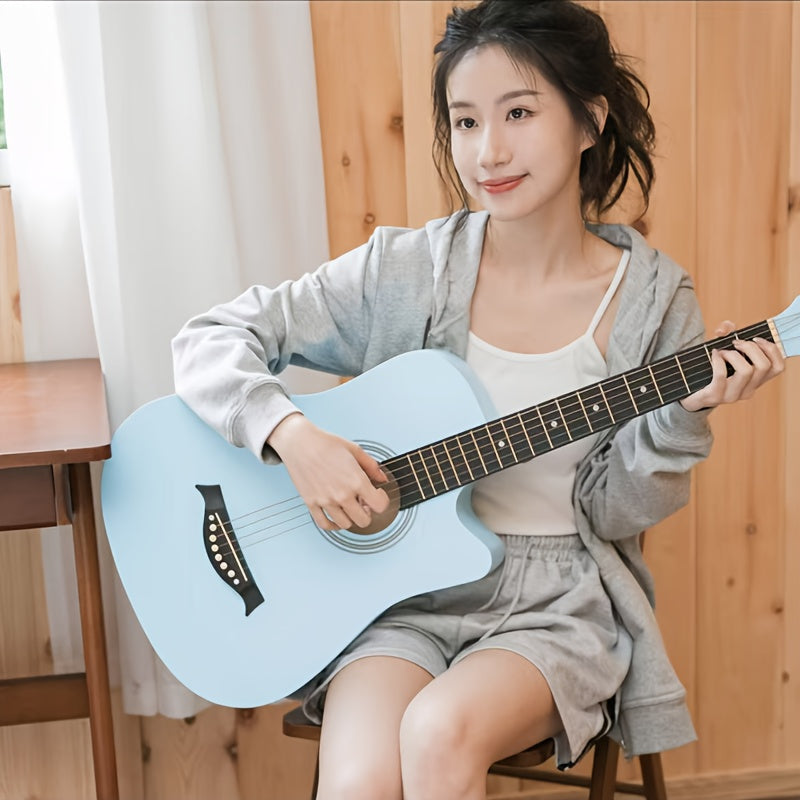 38-Inch Premium Acoustic Folk Guitar Starter Kit with Accessories