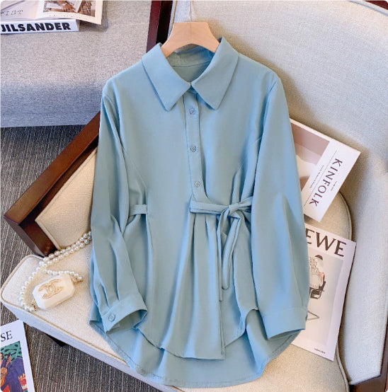 Large Lazy Style Long Sleeved Shirt For Women