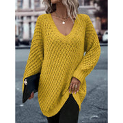 Laid-back Sweater with Ultra-thin Extra-long Sleeves