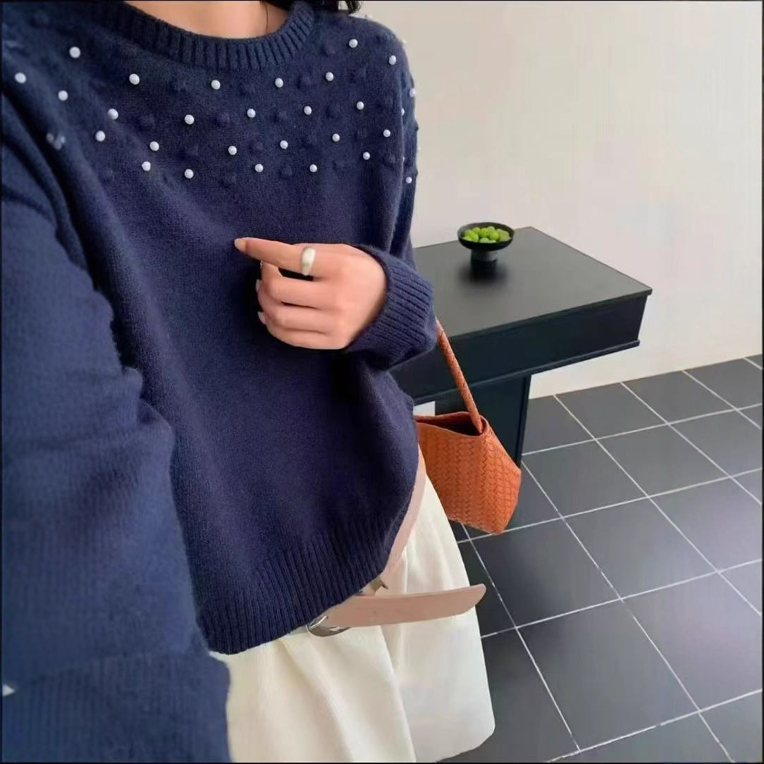 Round Neck Sweater for Women Designer Inspired Niche Base Layer New Spring Autumn Style