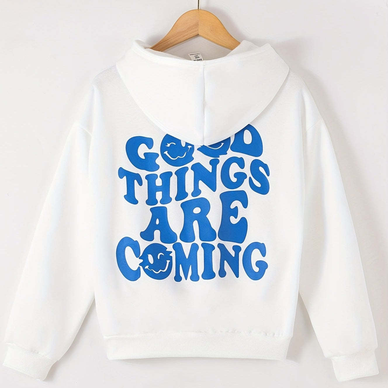 Women's Letter Print Casual Long-Sleeve Hoodie