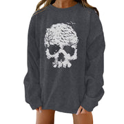 Halloween Graphic Loose Fit Crewneck Sweatshirt