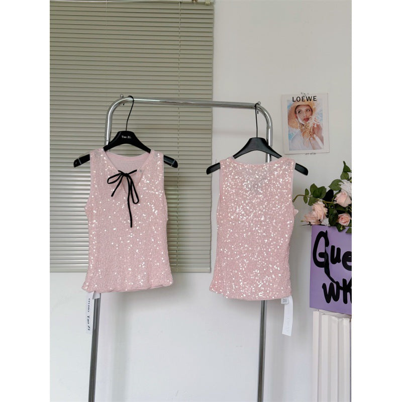 Special Meter Sense Sequin Sling Top