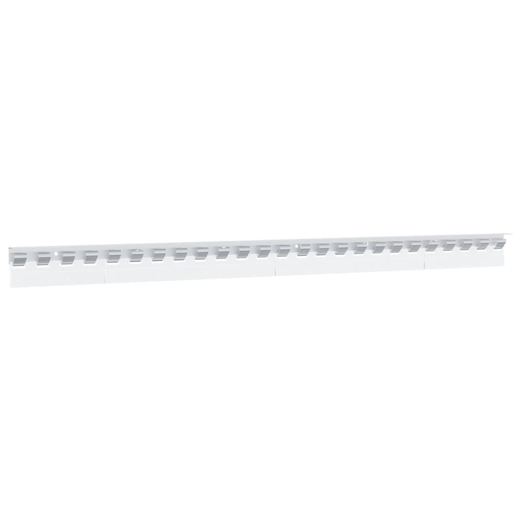 Strip Curtain Hook Rail Silver 1 M Stainless Steel
