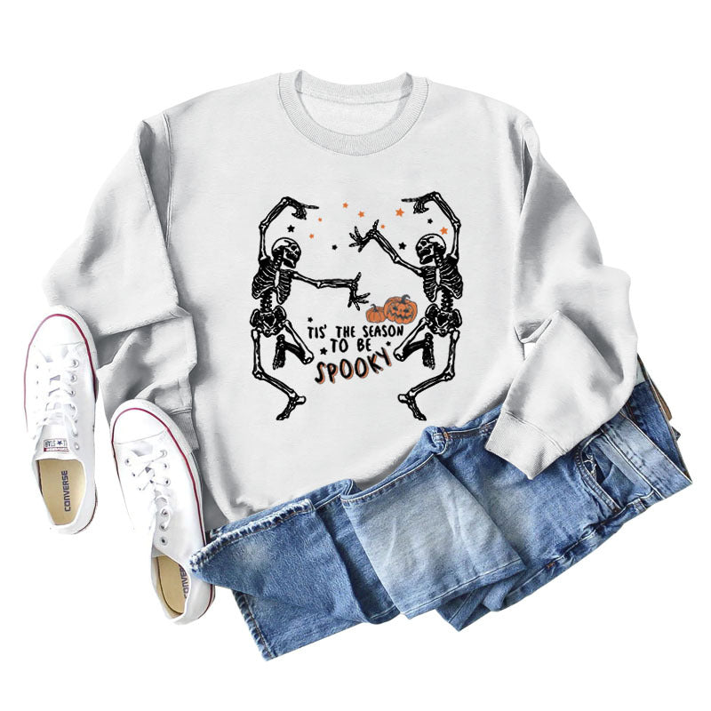 Trendy Letter Print Loose Long Sleeve Sweatshirt