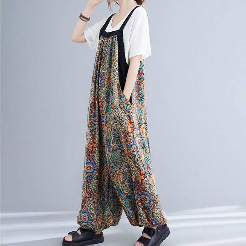 Loose Suspender Trousers Harem Women's Clothing
