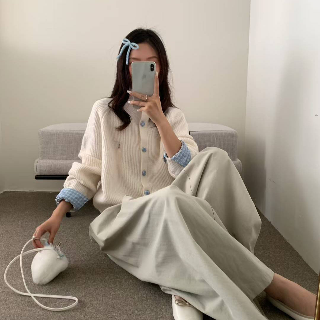 Autumn and Winter New Korean Style Loose Soft Glutinous Lazy Sweater