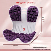 Portable Ergonomic Lumbar Support Cushion - Memory Foam Office Chair Pad