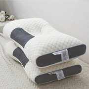 2 Soft Woven Neck Massage Couple Pillows - Buy 1 Get 1 Free, Adjustable Ergonomic Orthotic Profile Support, High Quality Pillow Core, Detachable Pillowcase For Sleeping Comfort