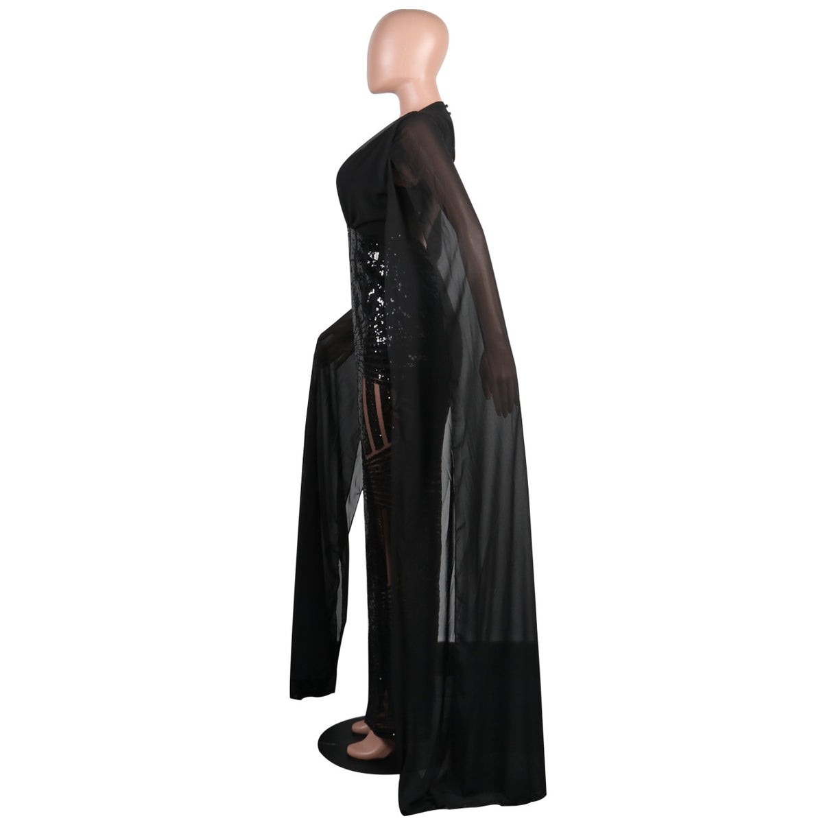 Sexy Sequined Evening Party Romper & Wide-Leg Pants Suit