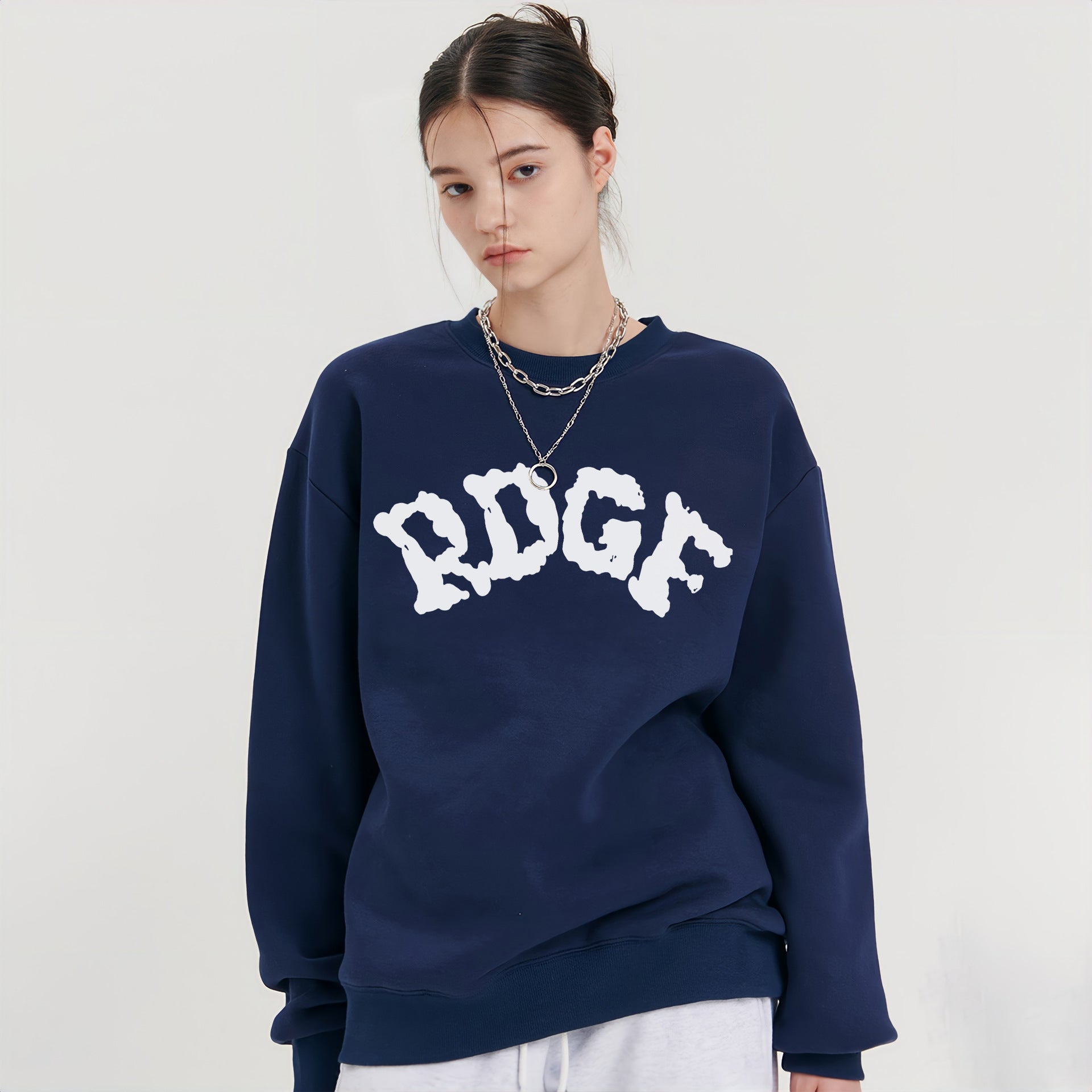 Women's Cozy Round Neck Loose Knit Sweater