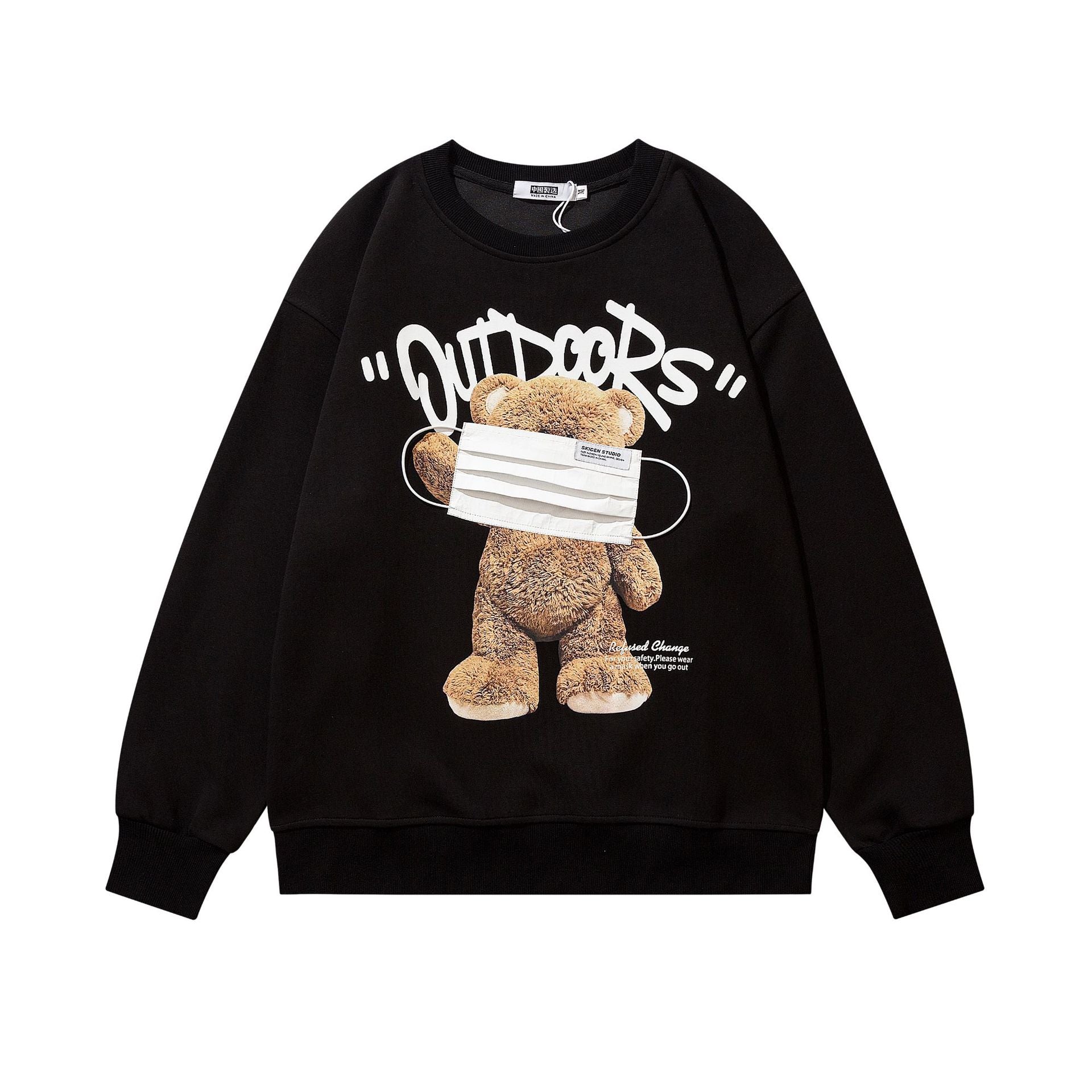 Casual Loose Long Sleeve Printed Coat Sweater